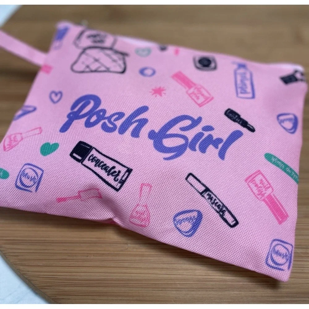 POSH GIRL Makeup Pouch‎ Bag Phone Key Card & More Play Set Kids Pink Like Mommy